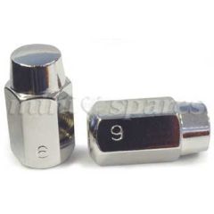 WHEEL NUT NO6 CHROME